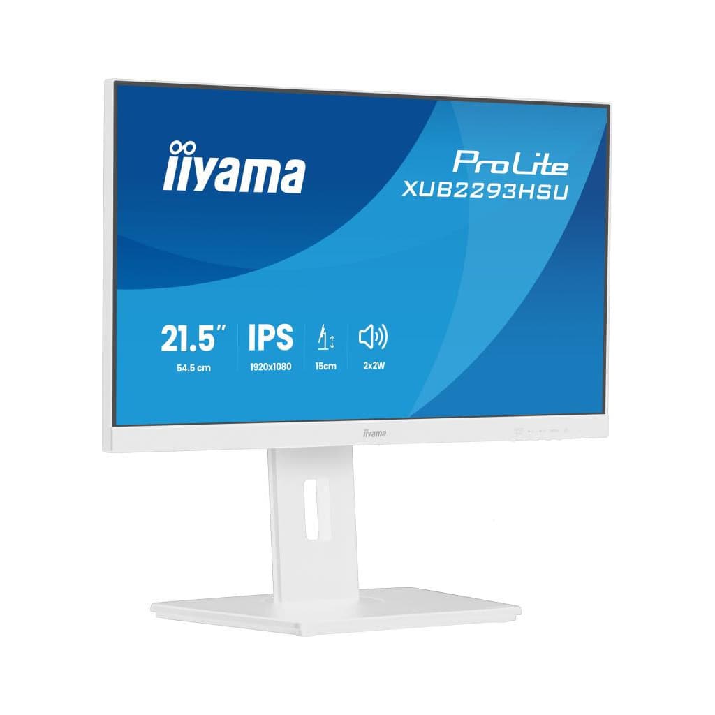 iiyama ProLite XUB2293HSU-W7 écran plat de PC 54,6 cm (21.5") 1920 x 1080 pixels Full HD LED Blanc