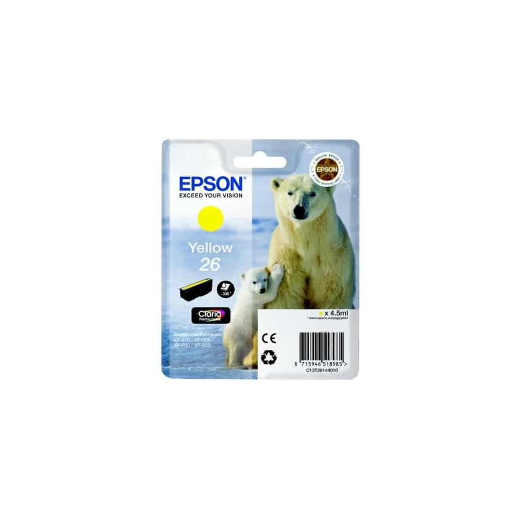 Cartouche d'encre Jaune 26 - T2614 - C13T26144012 | Epson