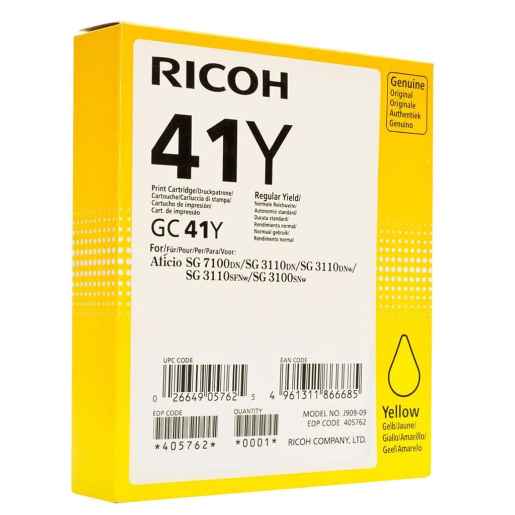 GC-41Y Yellow 2200P - 405764 | Ricoh