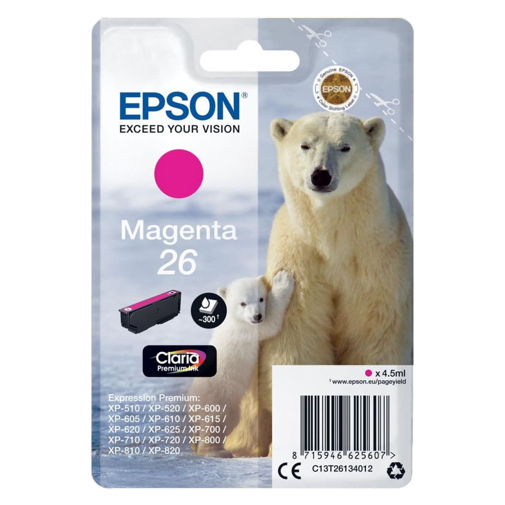 Cartouche Magenta 26 - C13T26134012 - C13T26134012 | Epson