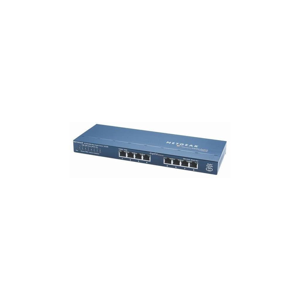 8 Ports 10 - 100 - 1000Mbps - GS108GE - GS108GE | Netgear