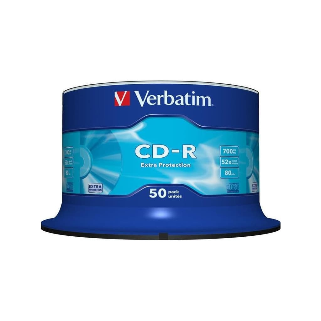 Spindle de 50x CD-R 700Mo (80 Min)# - 43351 | Verbatim