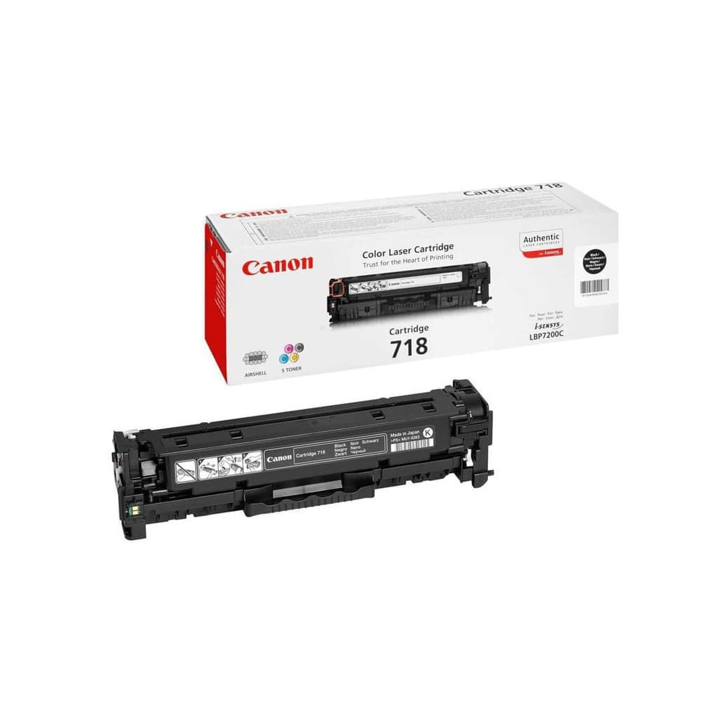 Toner 718BK - Noir - 2662B002 | Canon