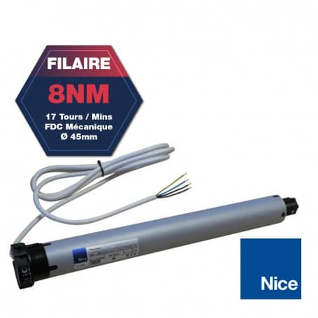 MOTEUR FILAIRE NICE ERA M 45mm 08Nm 17trs/m - Nice