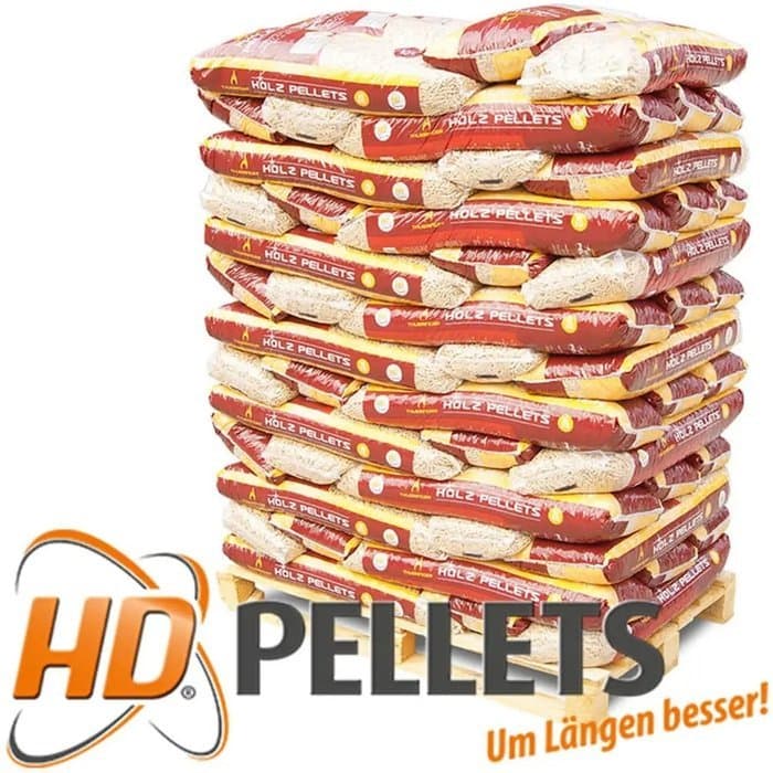 Thüringer HD Holzpellets 6mm ENplusA1 65 x 15kg Palette