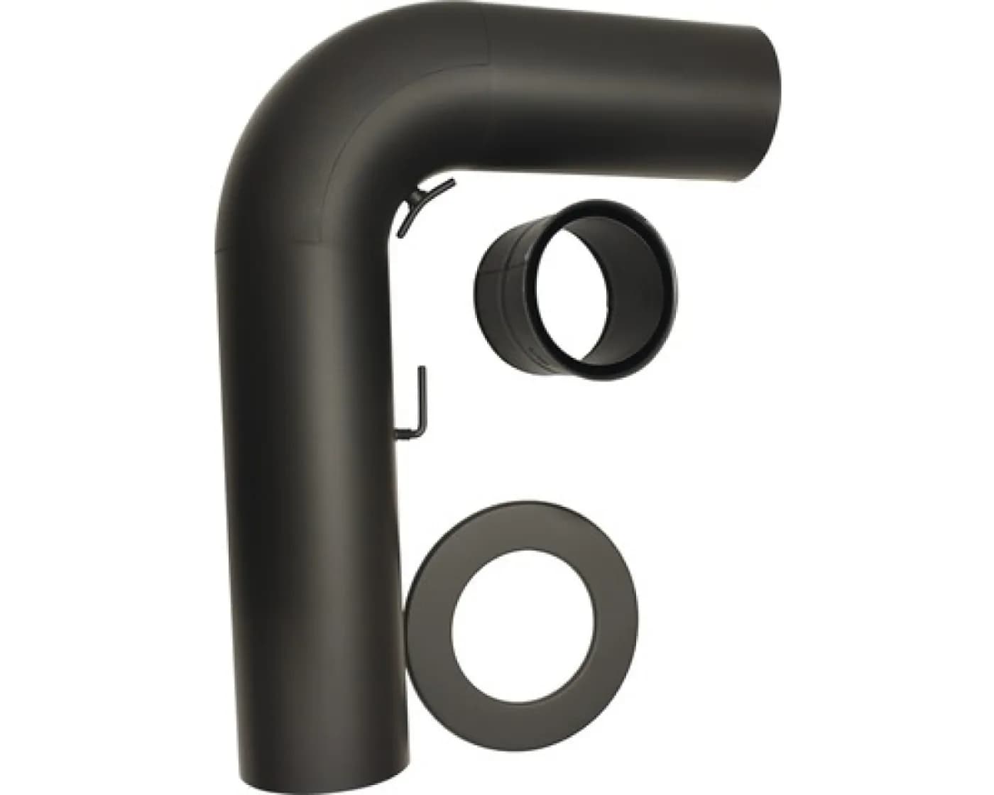 Ofenrohr-Set Ø 150 mm, schwarz
