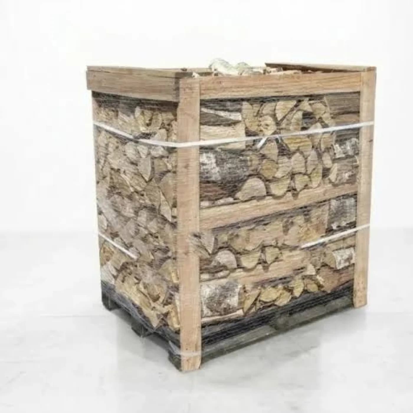 Brennholz Palette Birke 30–33 cm kammergetrocknet 2 RM – 33 cm – Kammergetrocknet (< 15 %) – Palette