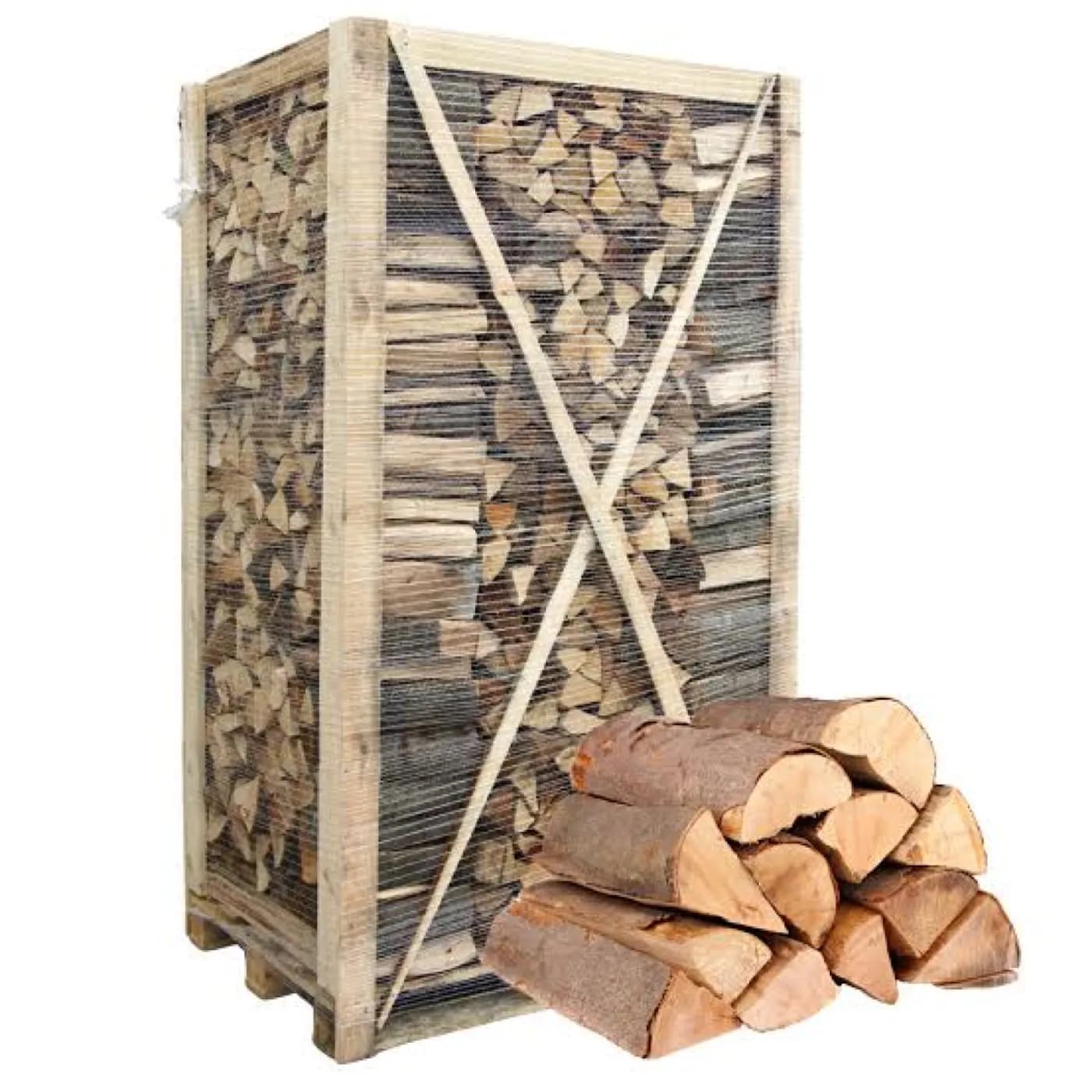 Hainbuchen Brennholz 30 cm trockene Scheite auf Palette – 30 cm – Luftgetrocknet (< 20 %) – Palette