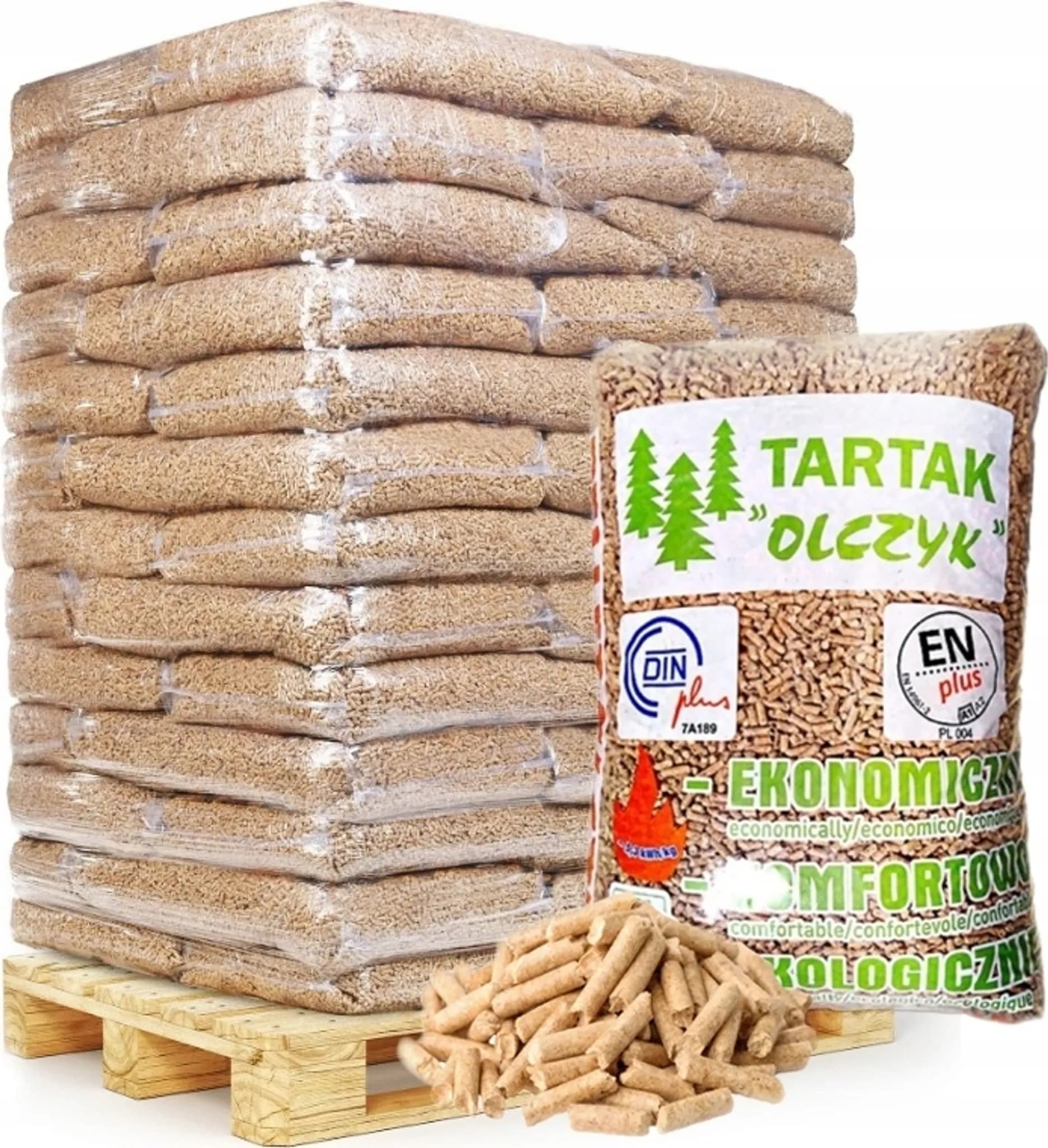 Olczyk Holzpellets 975 kg (65 x 15 kg)))