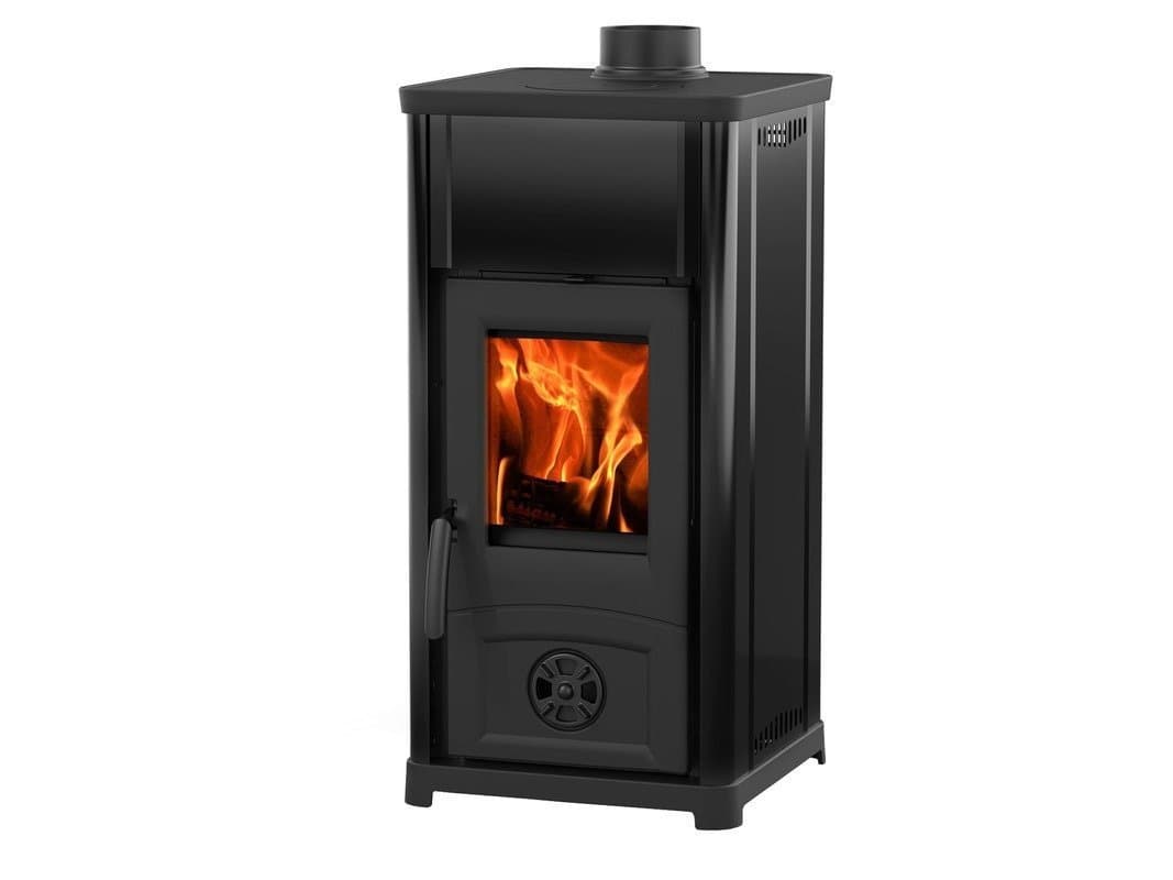 La Nordica Kaminofen 6,6 kW – Industrie-Design mit Kochplatte