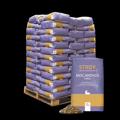STROY Miscanthus Einstreu Pellets 975 kg (65 x 15 kg)