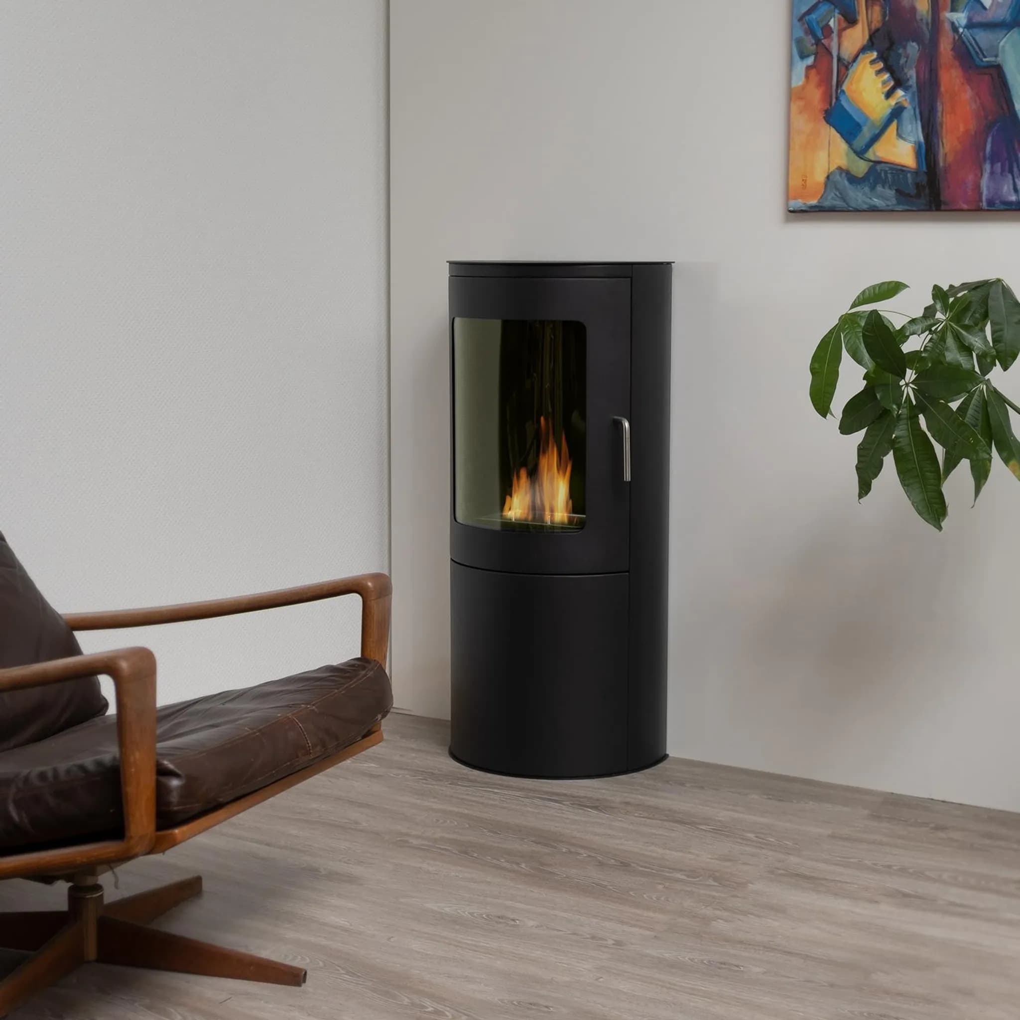 Moritz Bioethanol Kamin 96 cm – Ethanol Wandkamin mit 1,5 L Brenner für Innen & Außen
