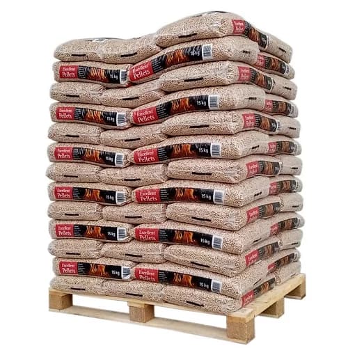 Excellent Pellets Premium Holzpellets – Palette 975kg (65 Säcke)