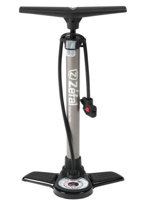 Pompe à vélo – ZEFAL – Profil Max FP20 – Acier – Compatible toutes valves – Accessoires inclus - L