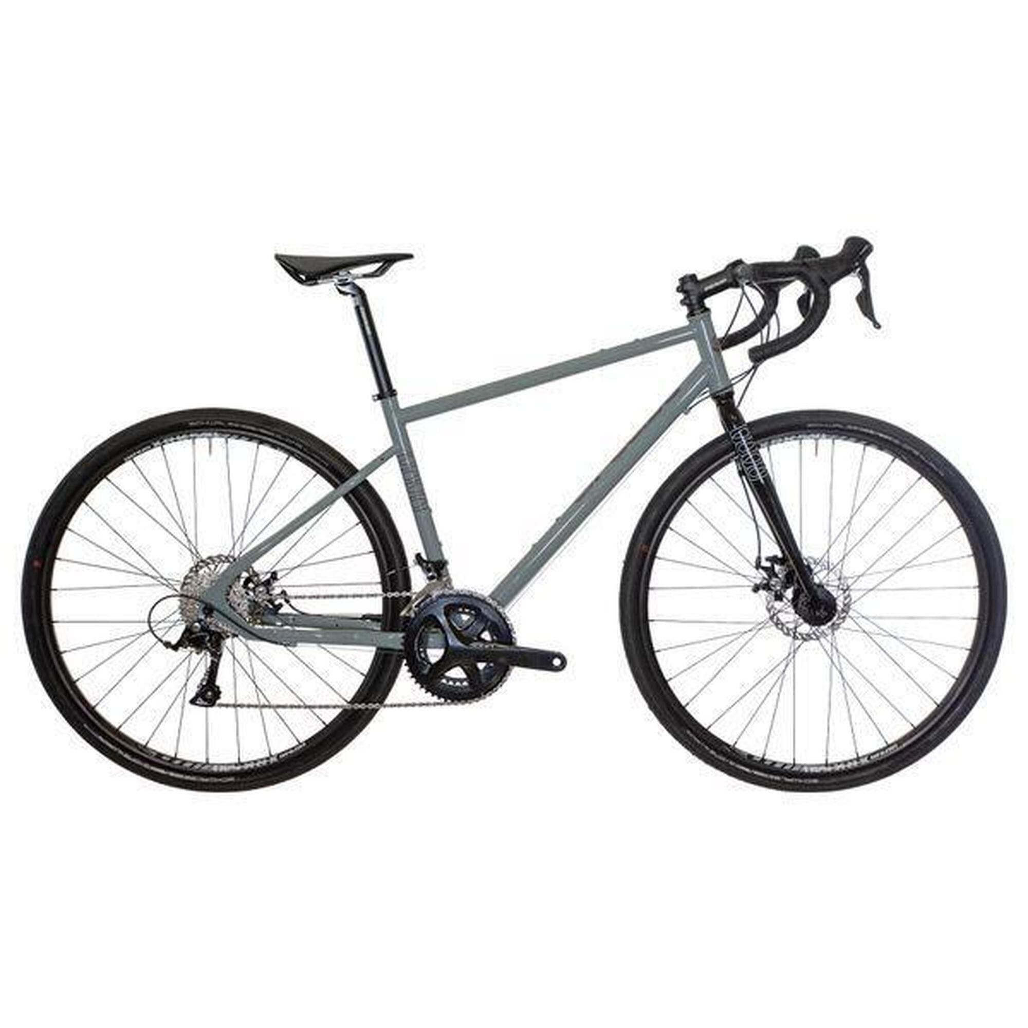 Gravel Bike Fluide Shimano Sora 9v Gris / Noir - S