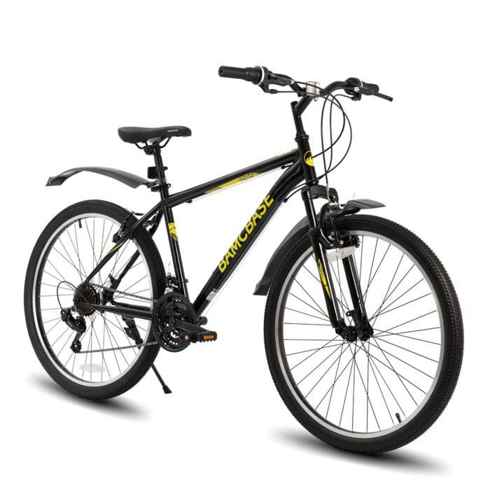 Hiland VTT 29 pouces, 21 vitesses double V-freins VTB, VTT pour adultes hommes femmes Noir - L