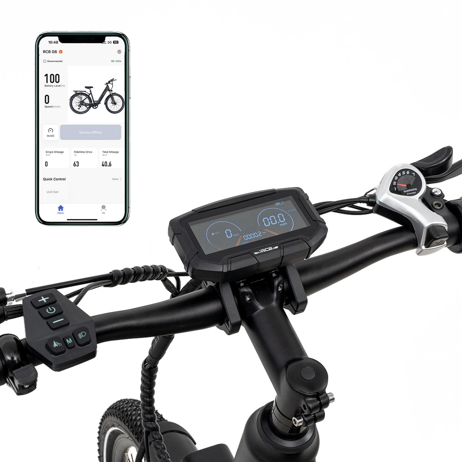 Vélo Electrique Adulte 27.5″ E-Bike, APP & NFC, RCB-G6 - S