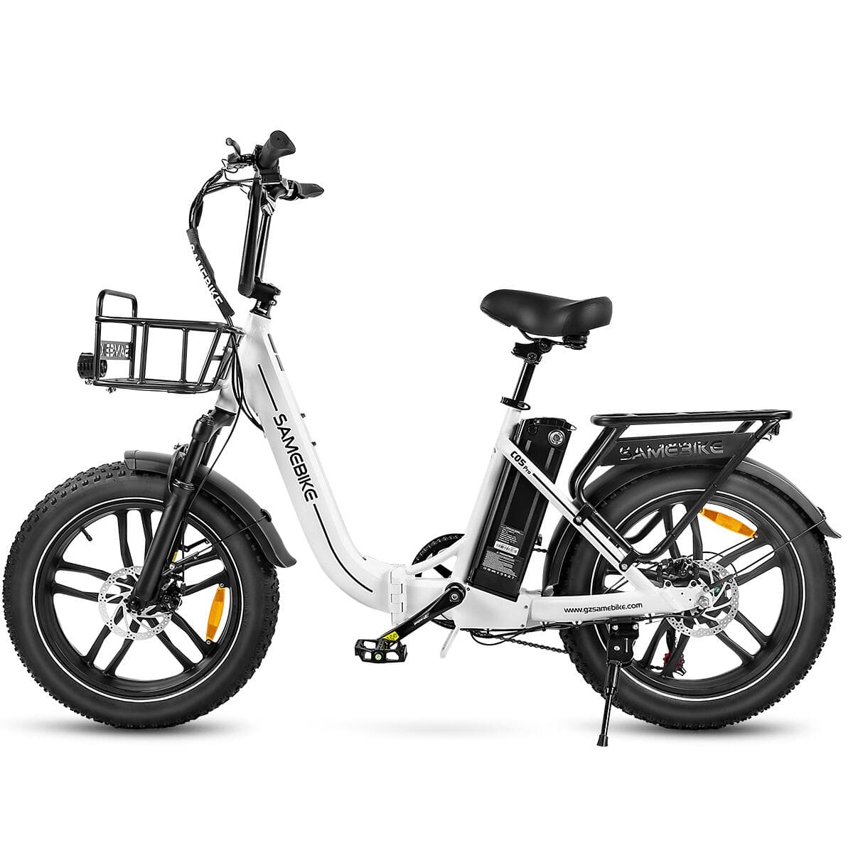 Vélo électrique pliant Samebike C05 Pro avec panier et batterie 36V13AH - S
