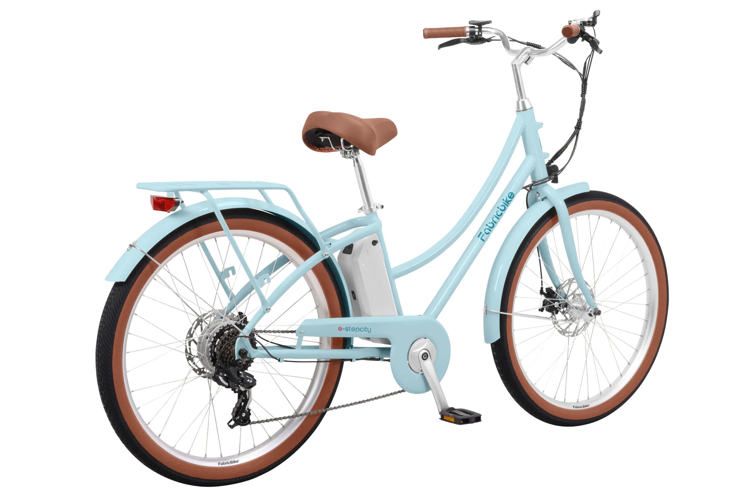 E-Stepcity Vélo Électrique – 250W, 36V, 60 km, Shimano 7V. Sky Blue Plus - XL