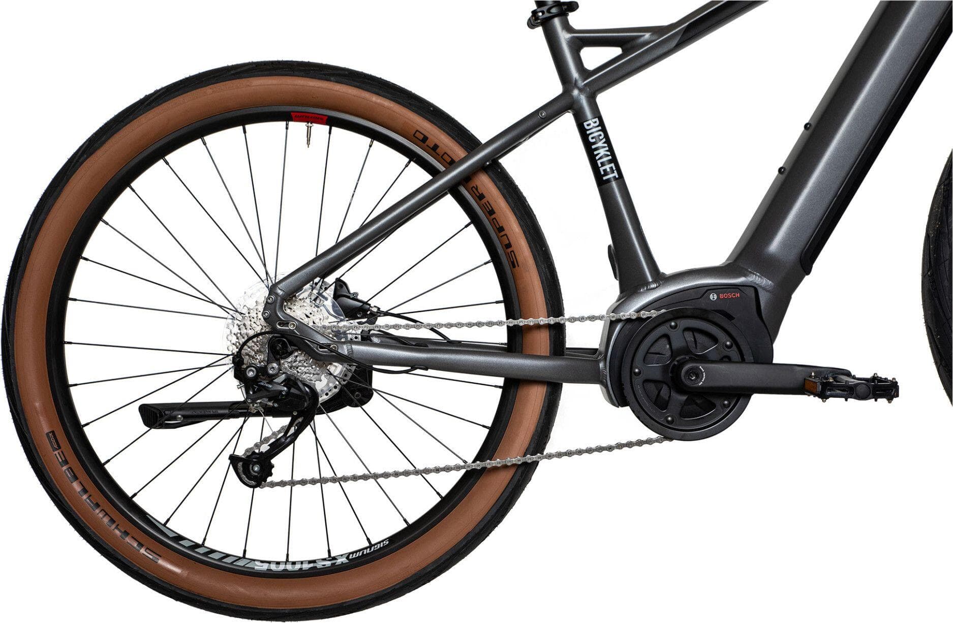 Vélo Fitness Électrique Bicyklet Gabriel Shimano Altus 9V 500 Wh 27.5 » Gris Tit - M