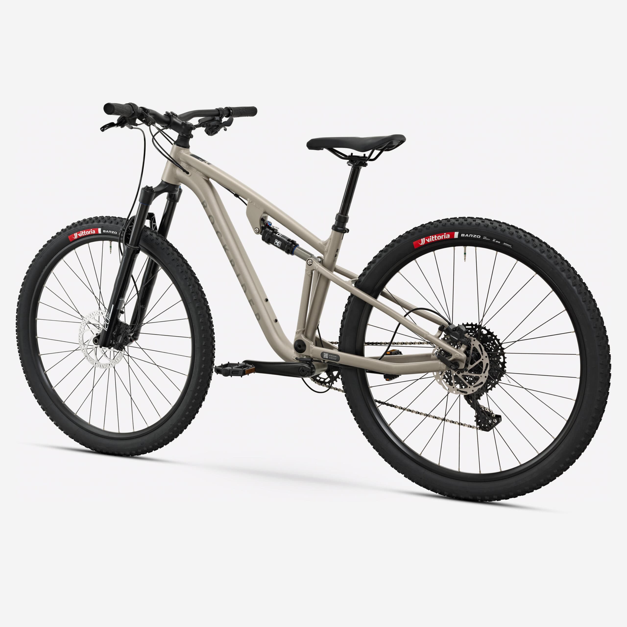 Vélo VTT randonnée tout suspendu 29″ cadre aluminium, EXPL 140 S beige - M