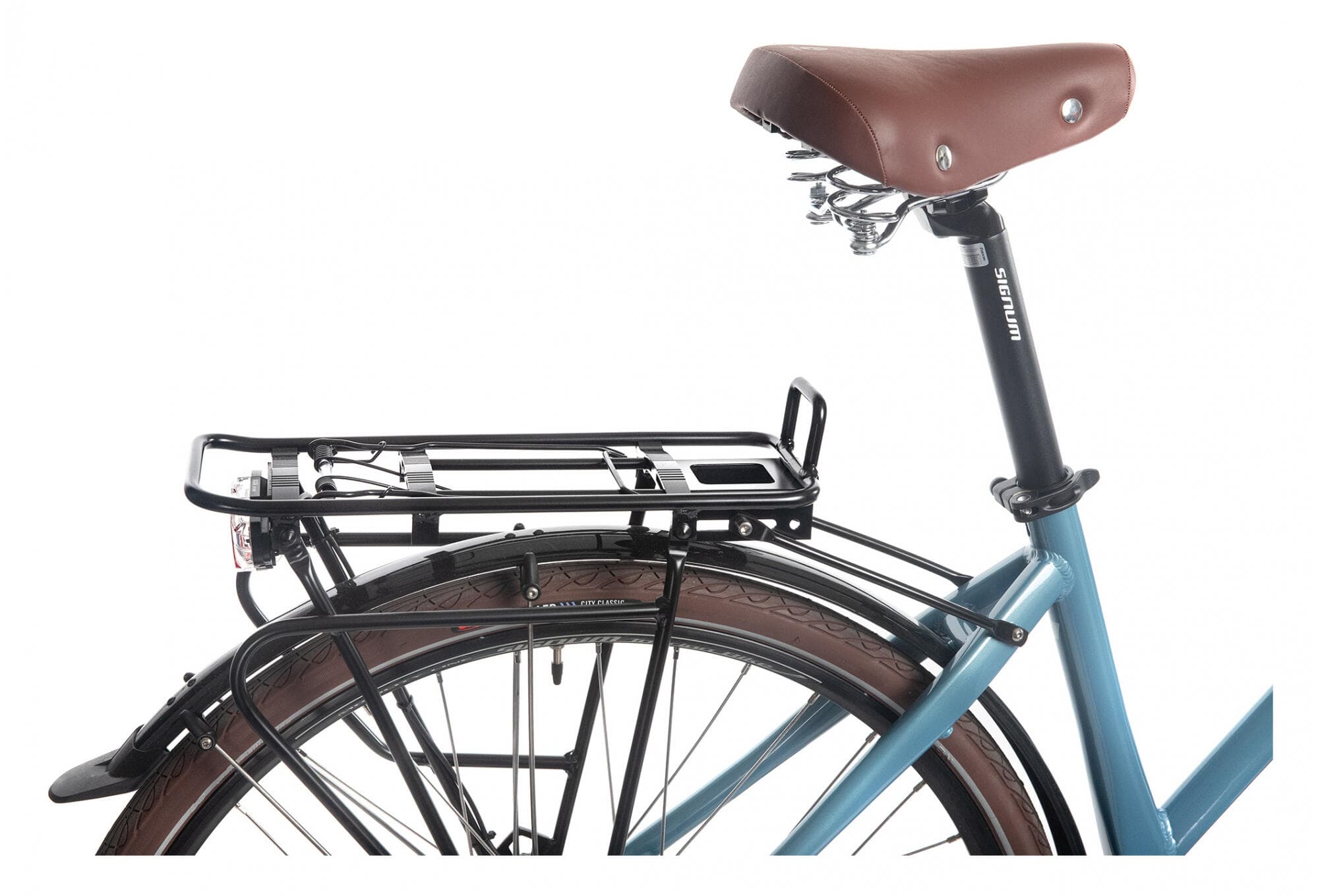 Vélo de Ville Électrique Bicyklet Camille Shimano Acera/Altus 8V504Wh 700mm Bleu - L