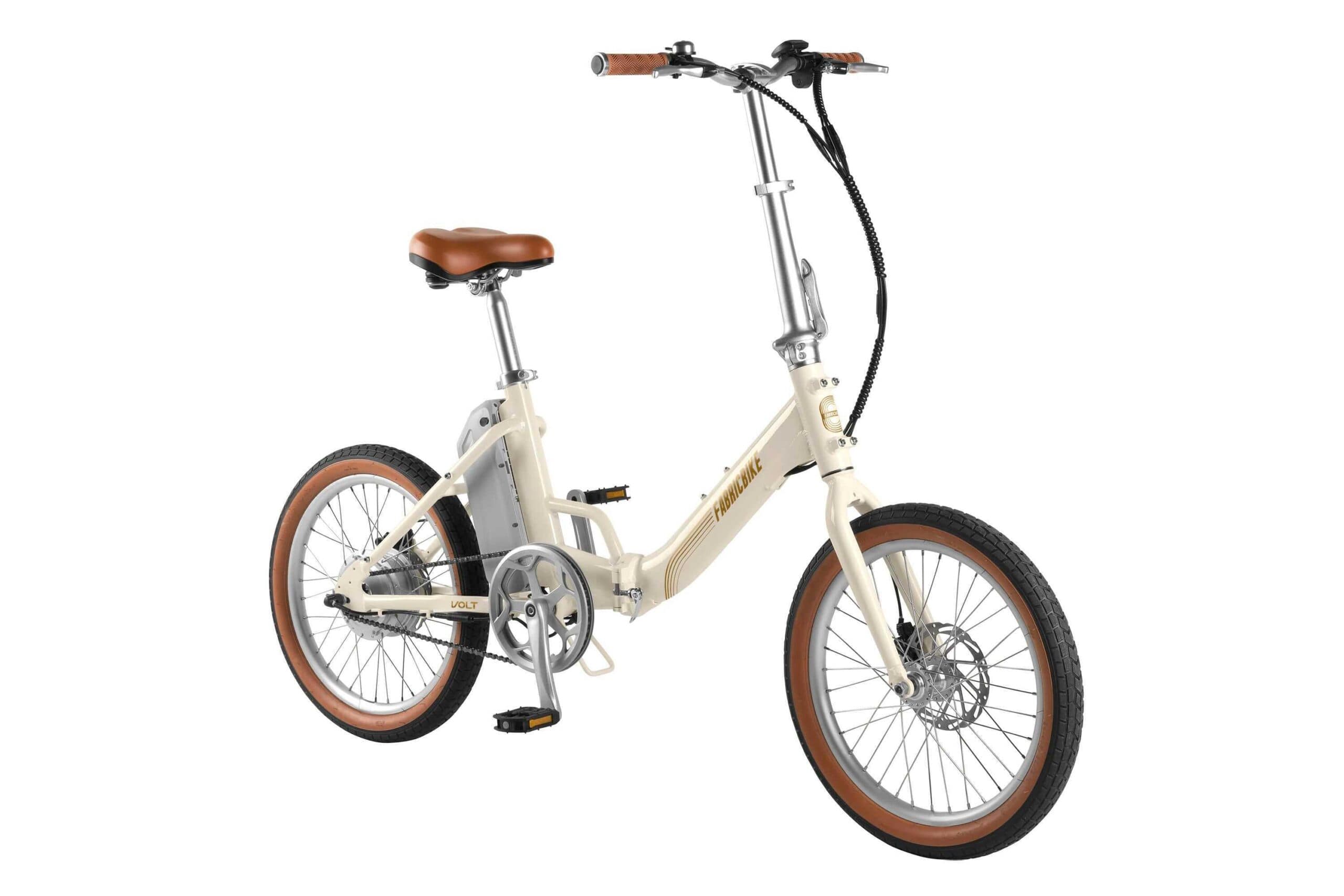 Fabricbike Volt – Vélo électrique pliable 20″ Aluminium. Beige - Standard