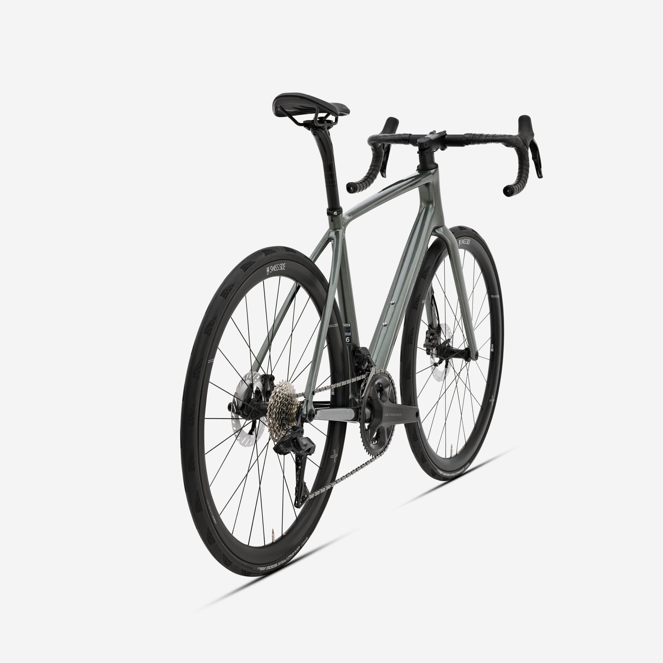 Vélo route endurance, Shimano Ultegra Di2, EDR CF ULTRA Vert kaki - L