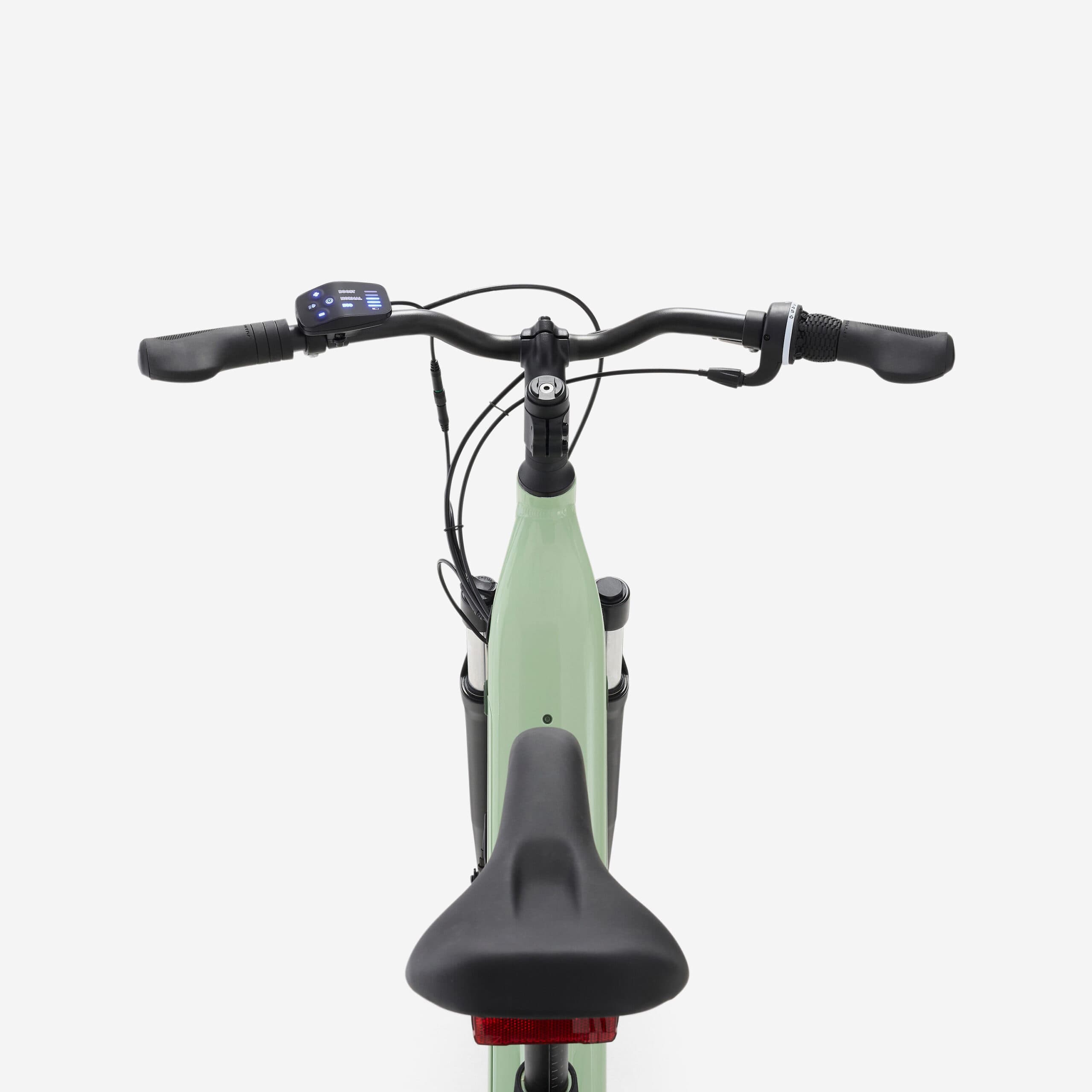 Vélo tout chemin électrique cadre bas, E-ACTV 100 vert amande - L