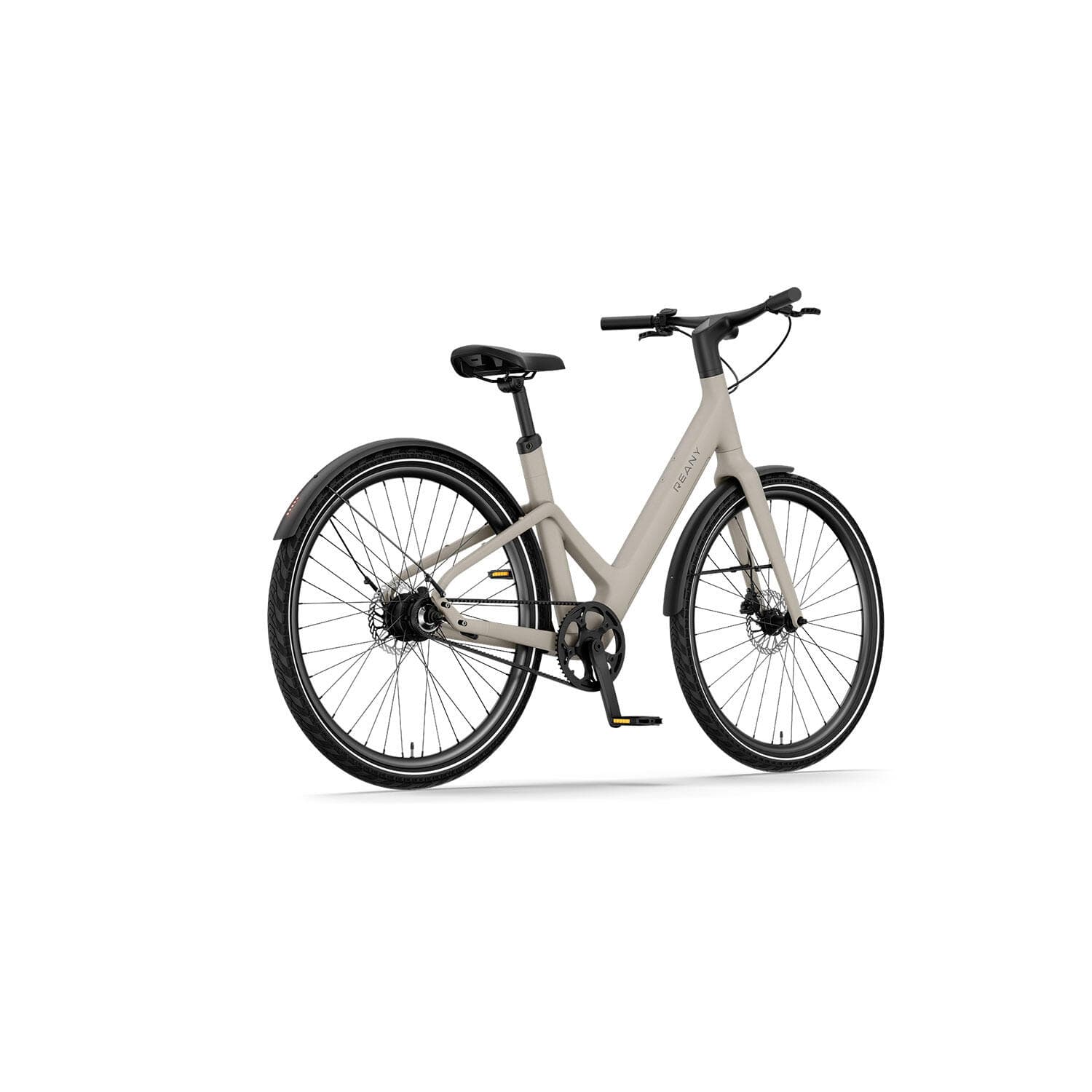 Vélo électrique Ville – Ultra léger Carbone – Bas cadre – W1 PRO – Gris Désert - M