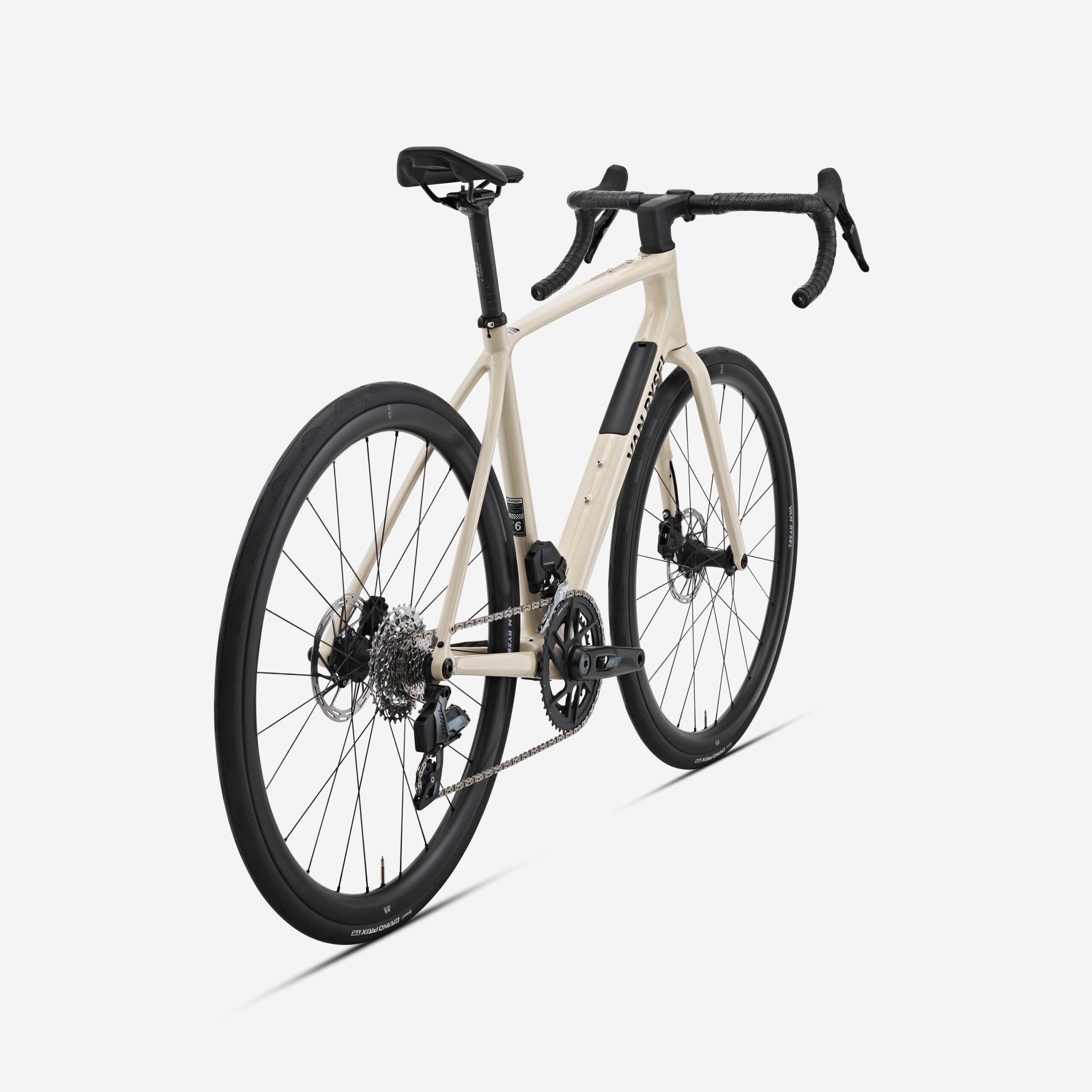 Vélo de route carbone SRAM Rival AXS E1 2x12v, EDR CF beige - M