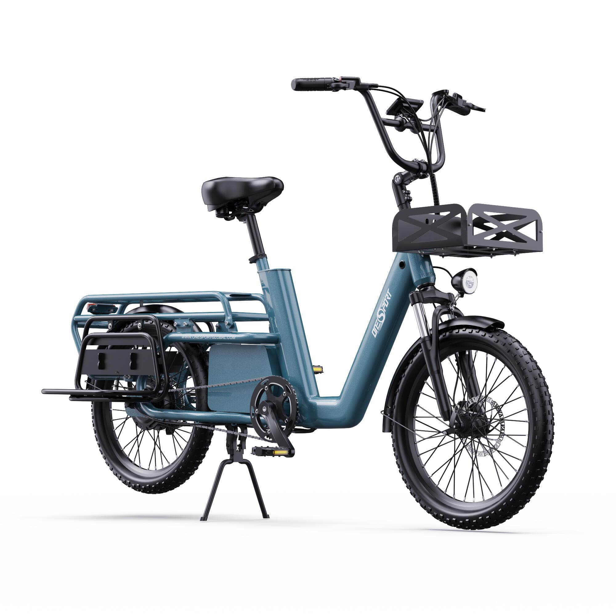 Vélo cargo électrique ONESPORT OT01 20 pouces, batterie 48 V 27 Ah - XL