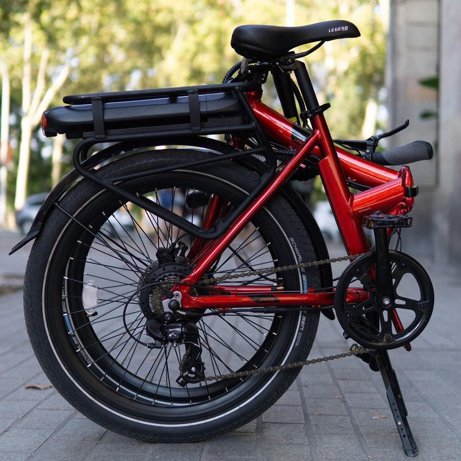 Vélo de Ville Pliant à Assistance Électrique 24″ – Legend Siena 13Ah Blanc - Standard