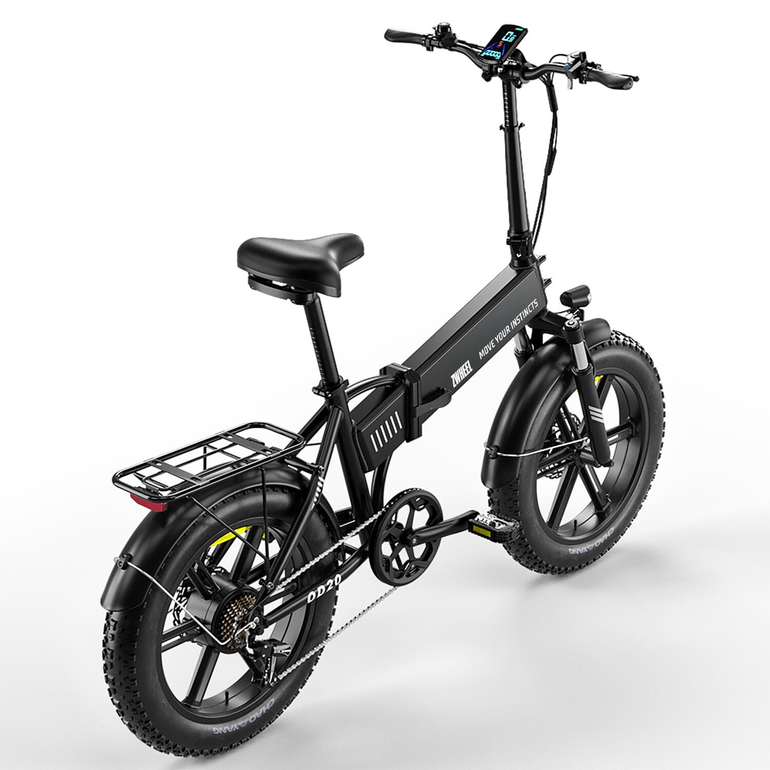 Vélo électrique pliable ZWheel Urban Flux, 250W, 55 Nm, 13Ah, 100 km, noir - XL