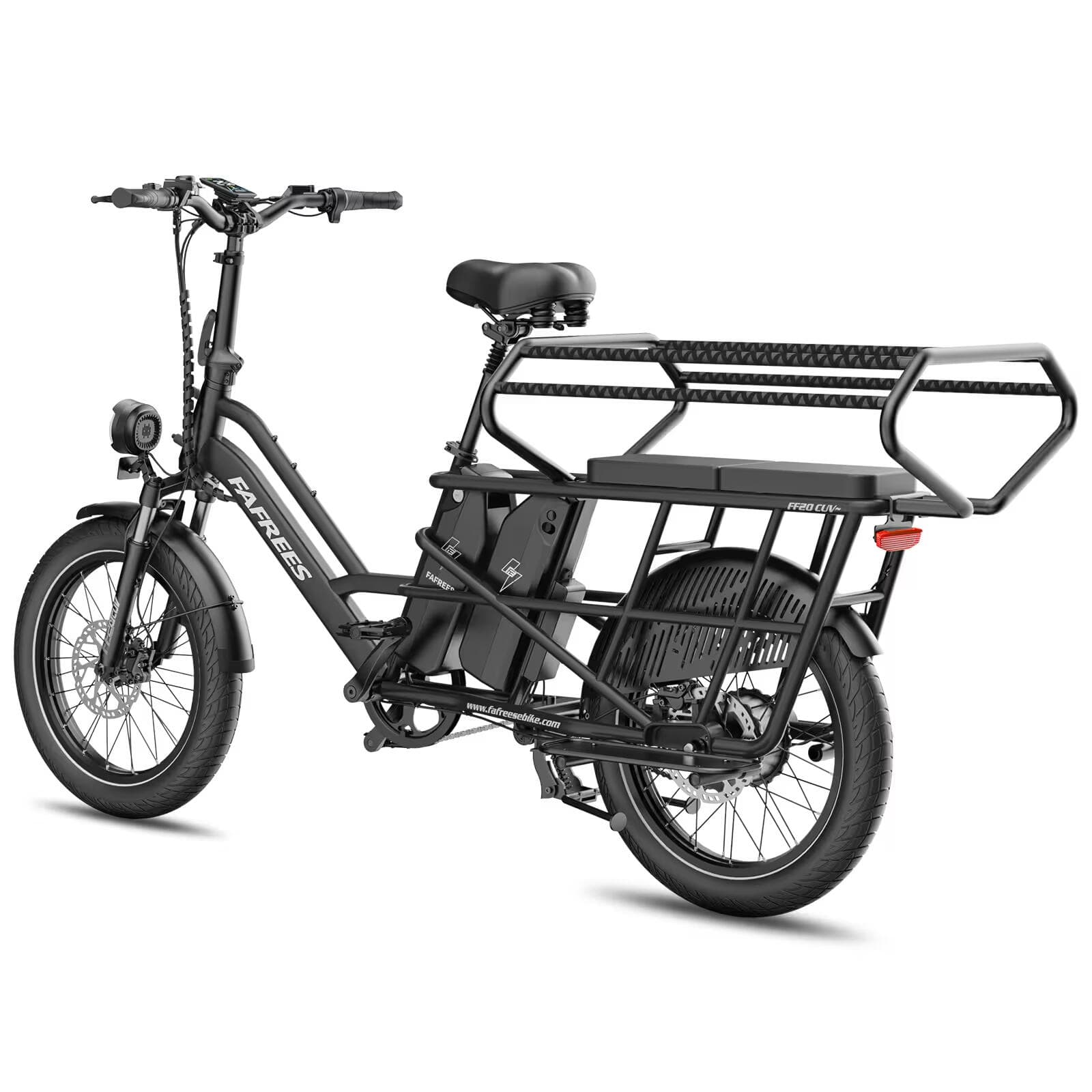 Vélo Cargo FF20 CUV Batteries 2x15Ah 170km Pneus Fat Siège Enfant 200kg - Standard