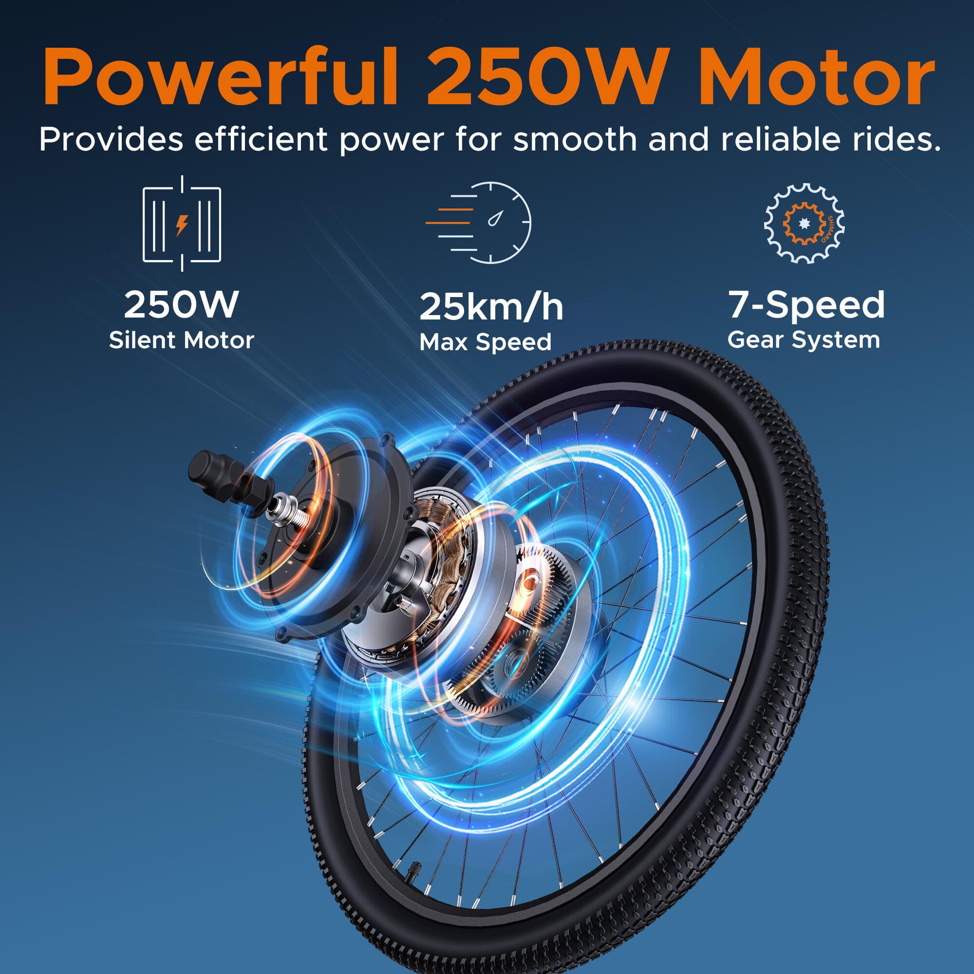 Vélo électrique HillMiles MileTrail 1, moteur 250 W, batterie 36 V 13 Ah - XL