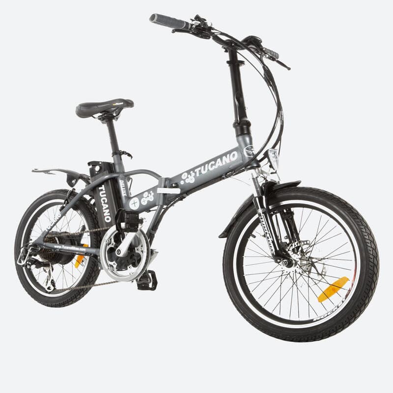 Vélo électrique pliant DeLuxe Gris Mat - M