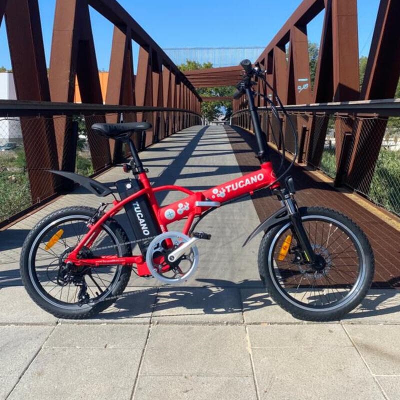 Vélo électrique pliant DeLuxe Rouge Mat - Standard