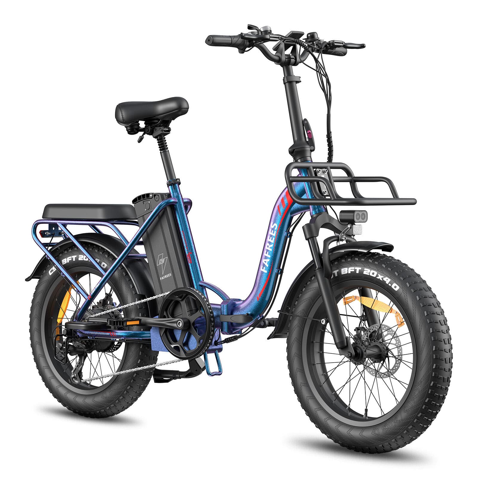 Vélo électrique pliant FAFREES F20 Max avec batterie 48 V 30 Ah et écran LCD - Standard