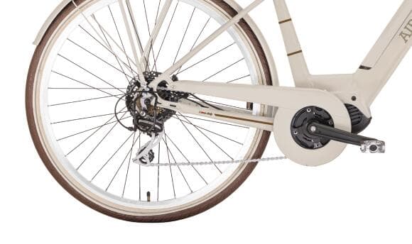 Vélo électrique E-Lite par Airbici, roues de 28 pouces, moteur central. - S