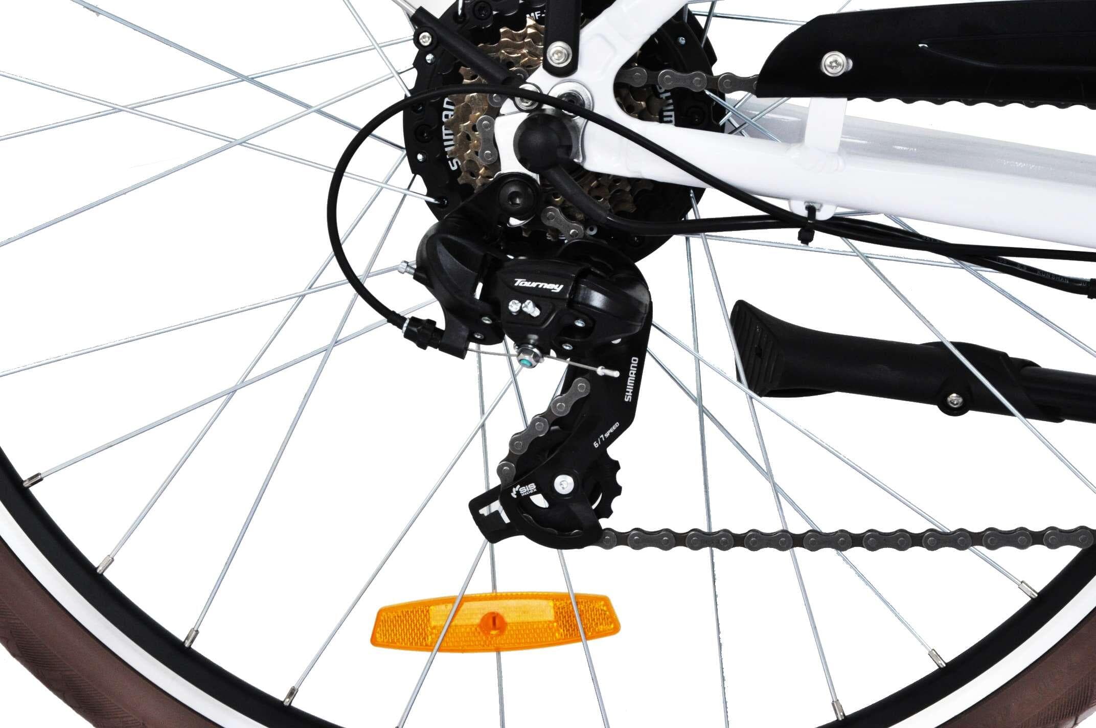 Vélo de ville 28 » pour femme en aluminium avec amortisseurs - XL