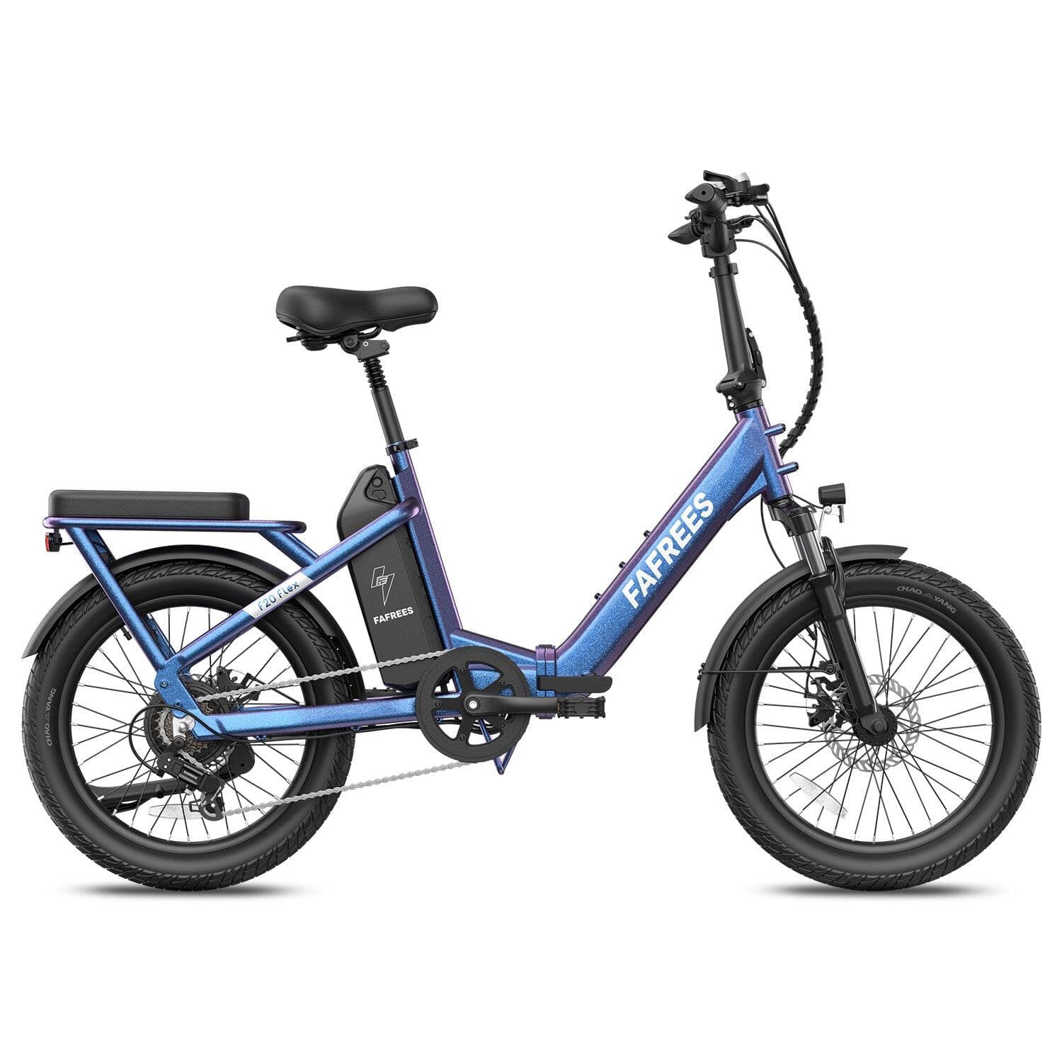 FAFREES F20 Flex vélo électrique pliant 250W 36V20Ah Bleu Violet - XL