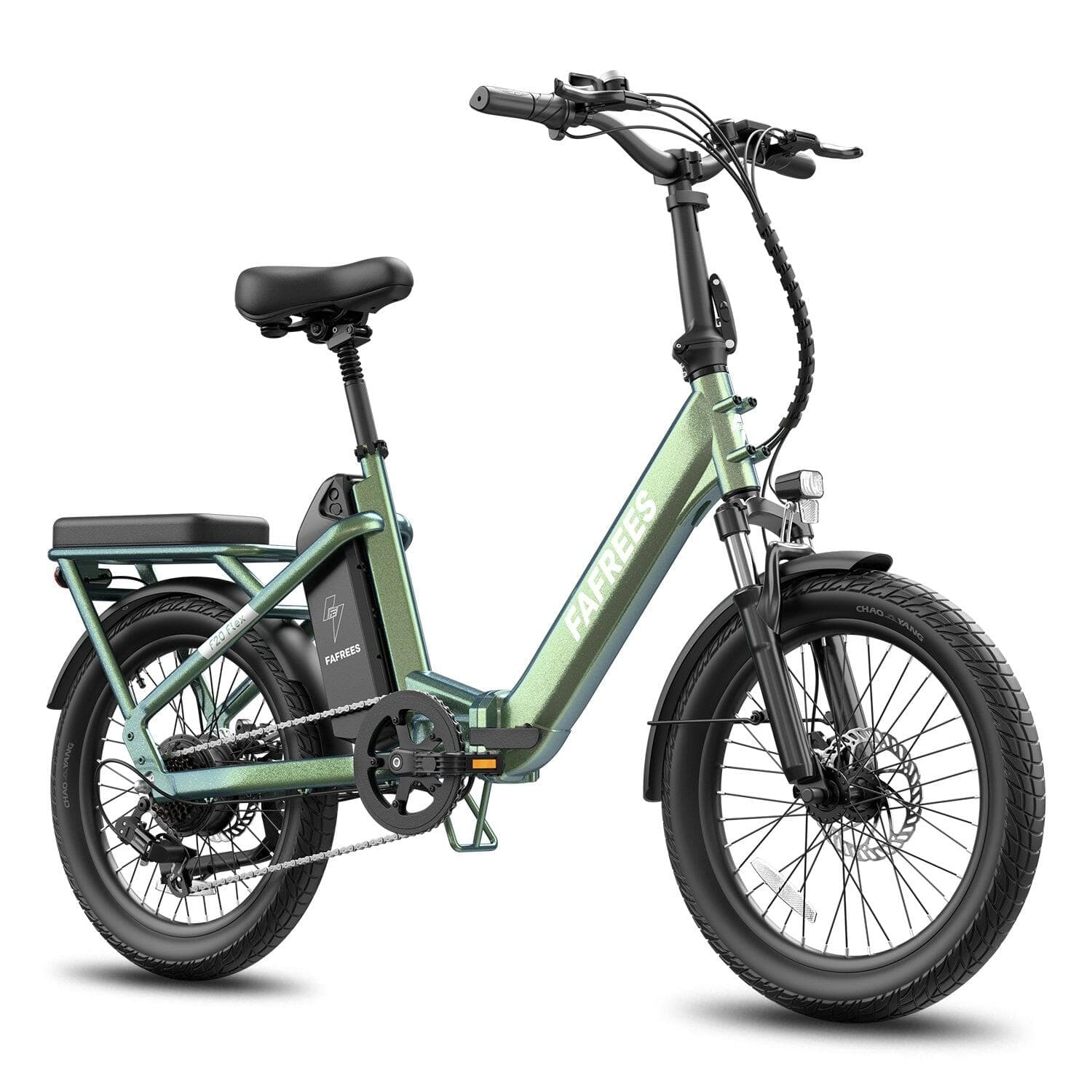FAFREES F20 Flex vélo électrique pliant 250W 36V25Ah 95KM Vert Violet - M