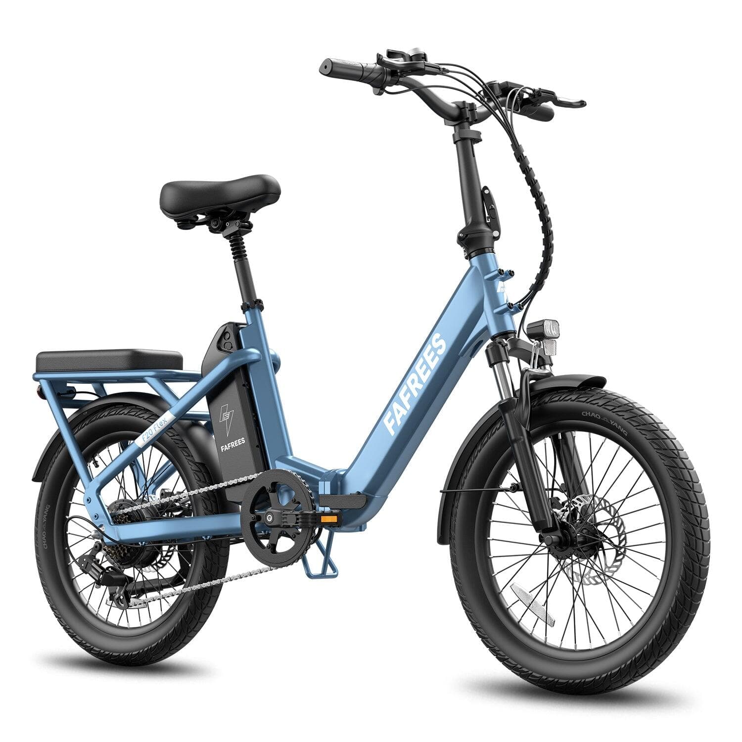 FAFREES F20 Flex vélo électrique pliant 250W 36V25Ah 95KM Gris Bleu - L