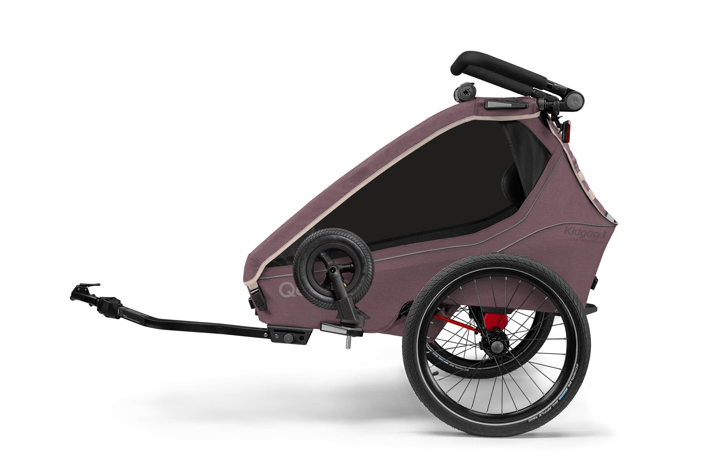Remorque vélo Qeridoo Kidgoo 1 Widberry Violet