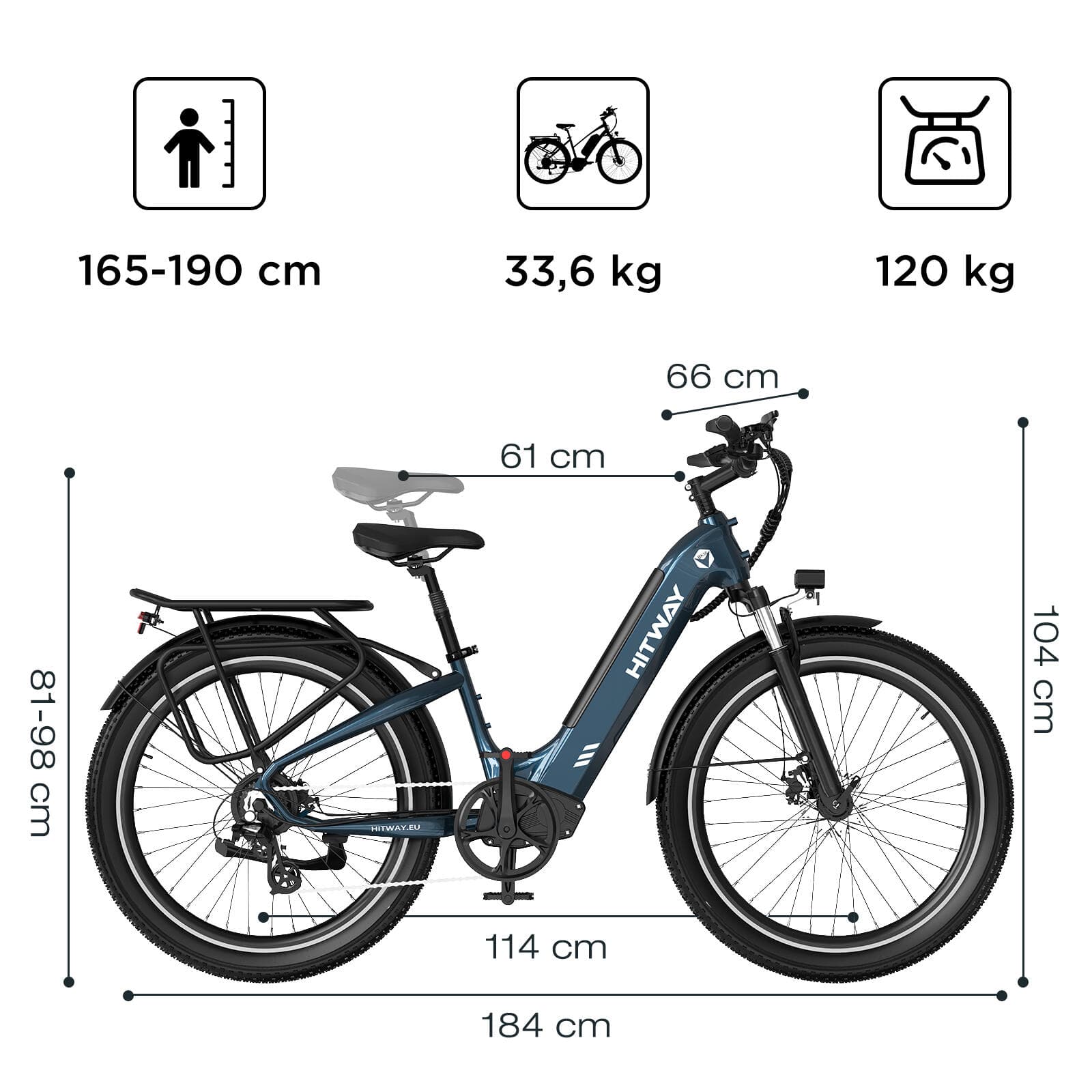 VTC électrique Moustache Samedi 28.1 Performance – 400 Wh - S