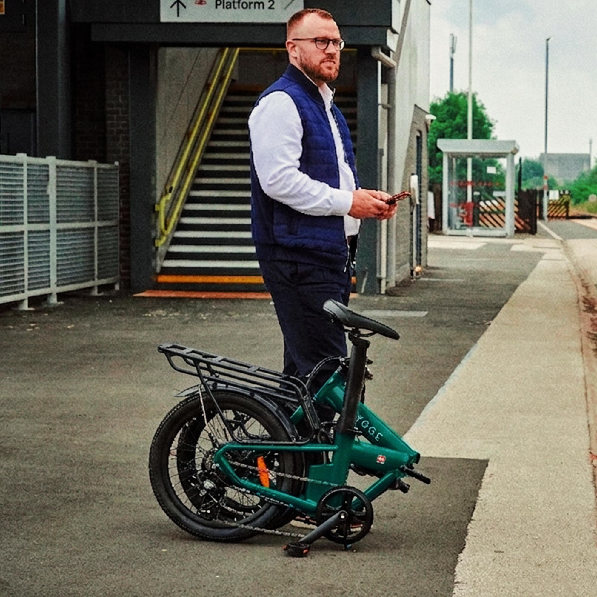 Virum 2026 – Vélo Électrique Ultra-Léger Pliant 36V 10Ah – Vert - L