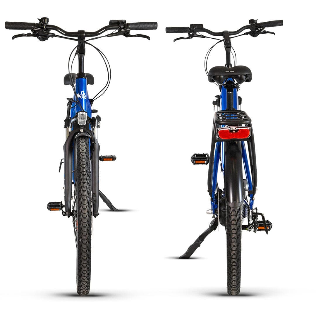 UB100B | Ebike Urbain Polyvalent | Autonomie jusqu’à 140 km | Bleu | 26″ - M