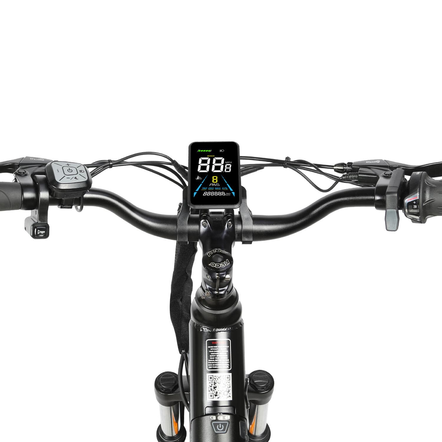 ONESPORT OT16 – 2″ pliable : 48V 17Ah batterie amovible, 250W moteur. 3 modes, écran LCD intelligent & Bluetooth. - S