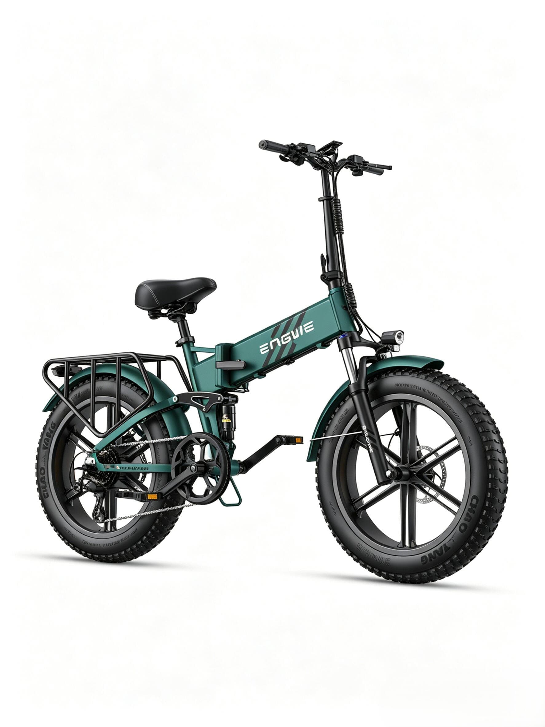 Vélo de transport électrique Hiland 20″, freins à disque, moteur 250 watts avec porte-bagages arrière – Bleu - S